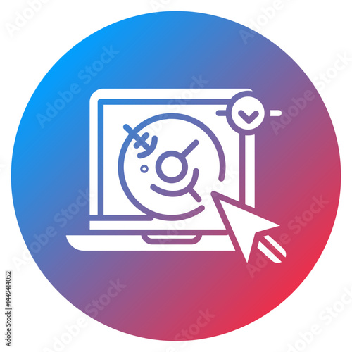 Click Through Rate Vector Icon