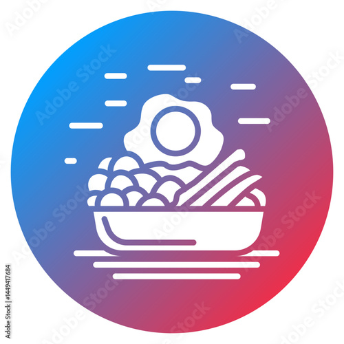 Home Cooked Meal Vector Icon