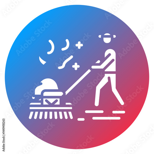 Street Sweeper Vector Icon