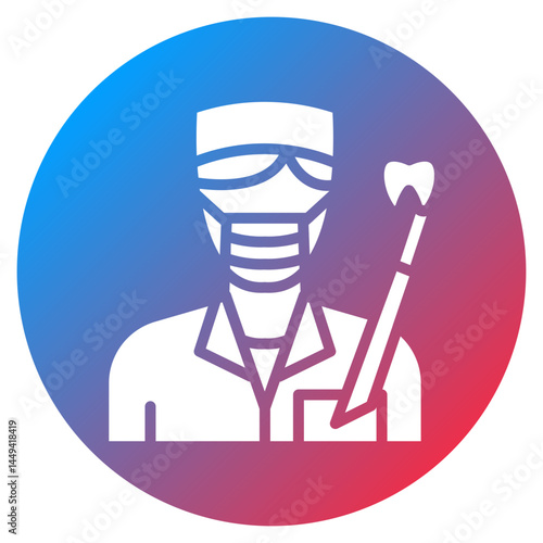 Dental Hygienist Vector Icon