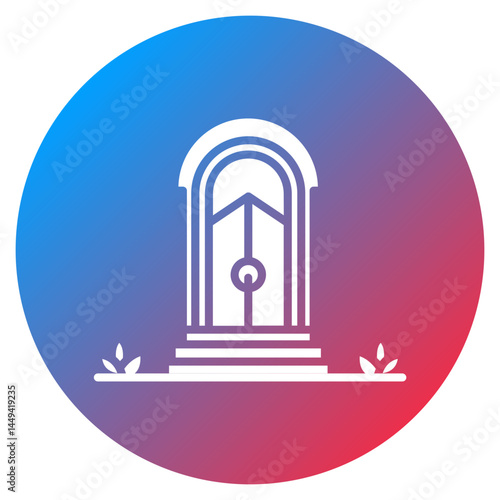 Wedding Entrance Sign Vector Icon