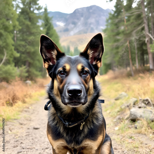 Protection dog in the coulee