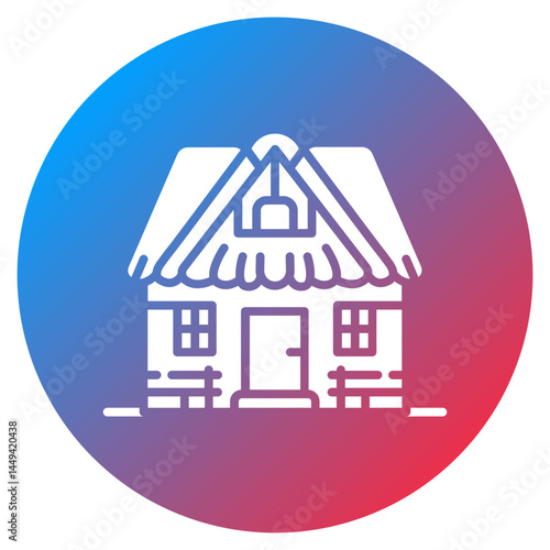 Village Inn Vector Icon