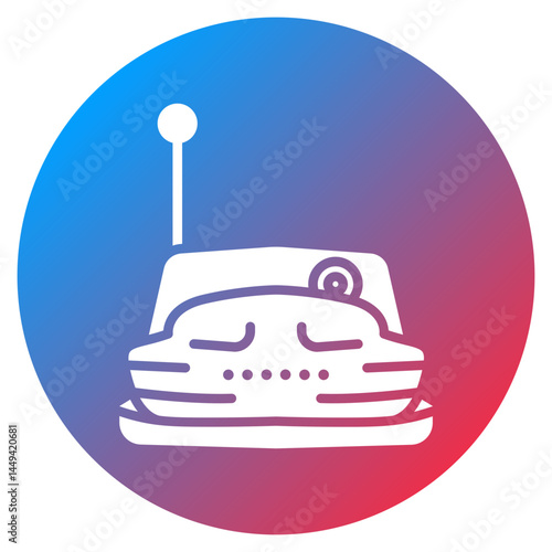 Bumper Car Vector Icon