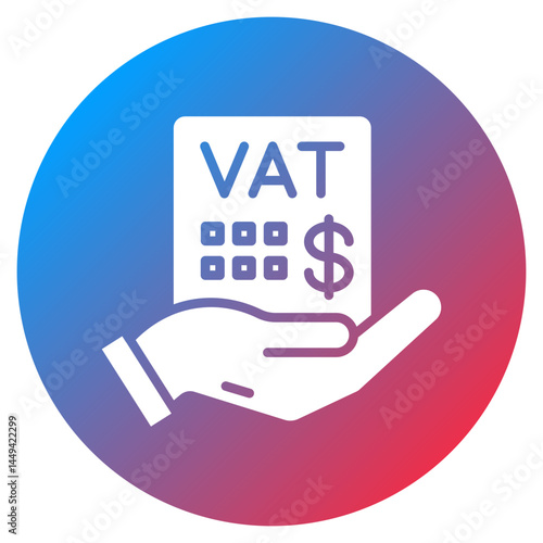 Value Added Tax Vector Icon