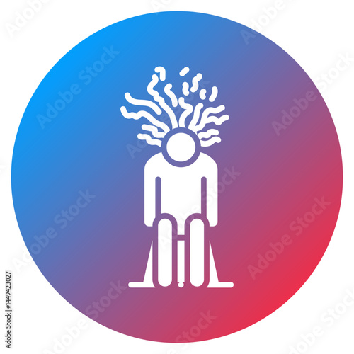 Mental Exhaustion Vector Icon