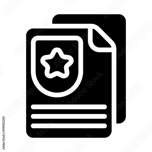 Badge pinboard Solid Icon