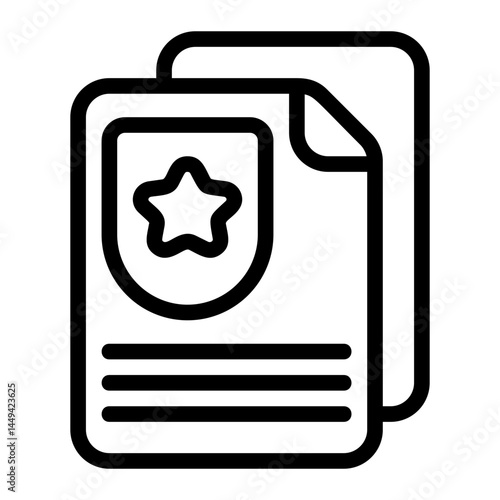 Badge pinboard Line Icon