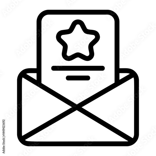 Event Invitation Line Icon