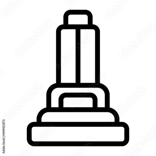 National War Memorial Line Icon