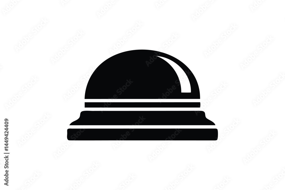 Hotel reception call bell icon silhouette Hotel reception call bell icon silhouette