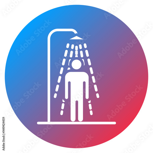 Safety Shower Vector Icon