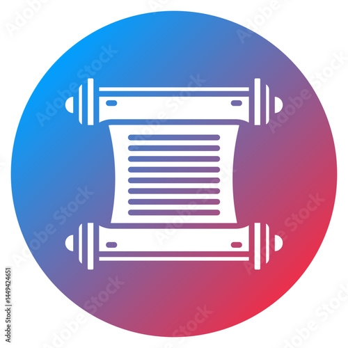Ancient Scroll Case Vector Icon