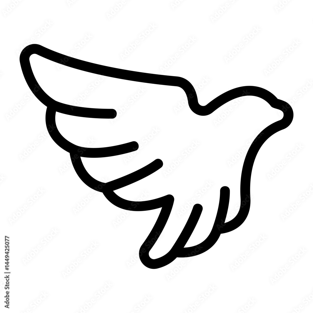 Obraz premium Eagle Line Icon