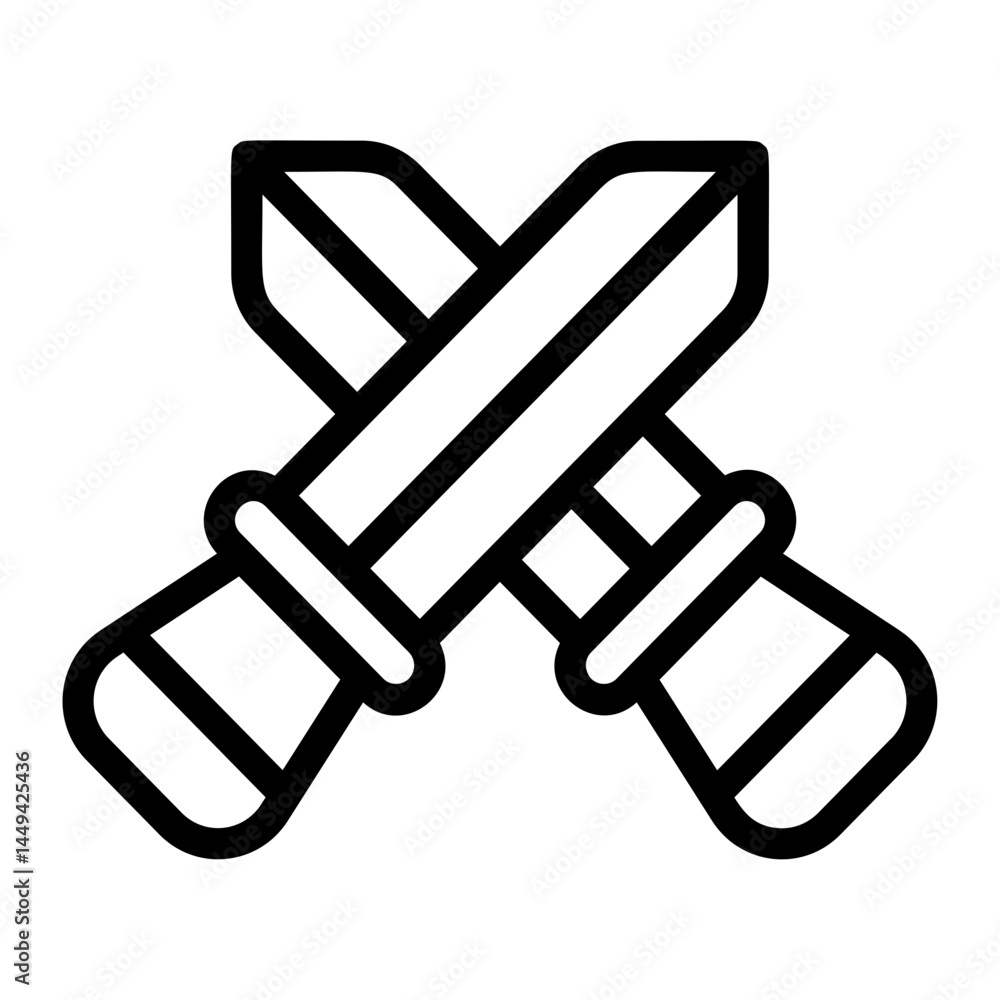Sword Line Icon Sword Line Icon