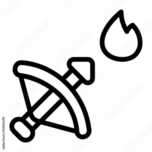 Warrior Line Icon