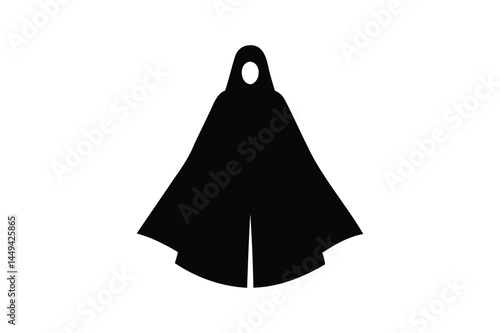 Invisibility cloak icon silhouette