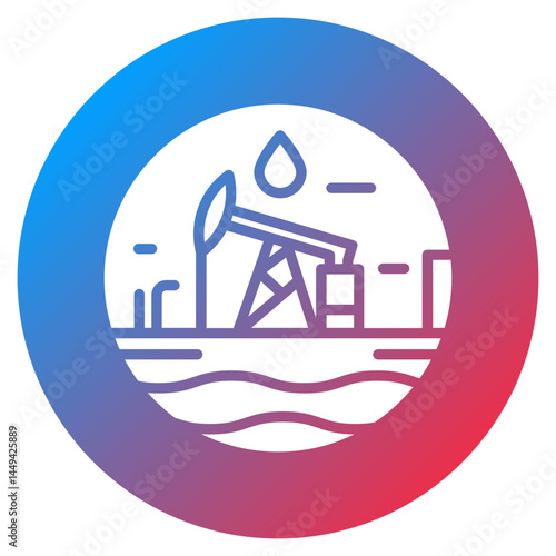 Shale Oil Vector Icon