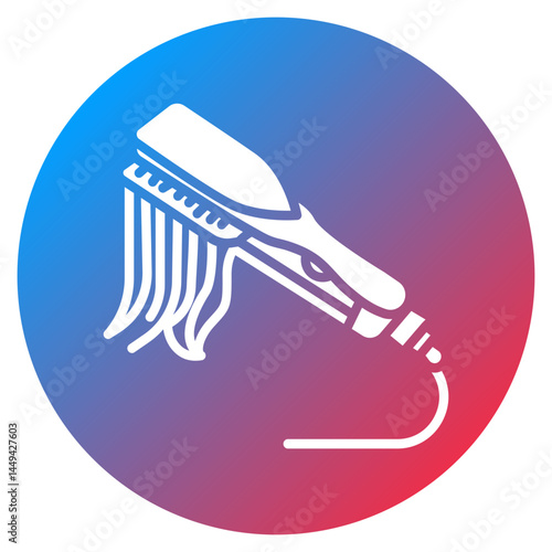 Keratin Treatment Vector Icon