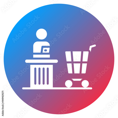 Self Checkout Vector Icon