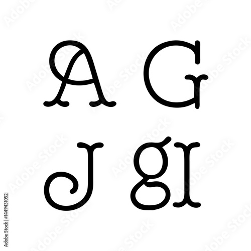 Watercolor vintage black letter a to z , alphabet for crest design, initials, monogram print. Vector font of grunge letters. Hand drawn ink alphabet. Grunge scratch type font.