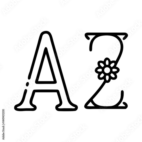 Watercolor vintage black letter a to z , alphabet for crest design, initials, monogram print. Vector font of grunge letters. Hand drawn ink alphabet. Grunge scratch type font.