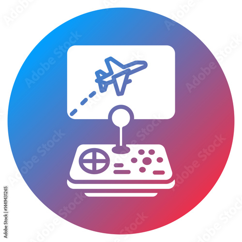 Flight Simulator Vector Icon