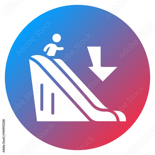 Emergency Slide Vector Icon