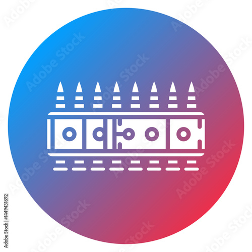 Bullet Belt Vector Icon
