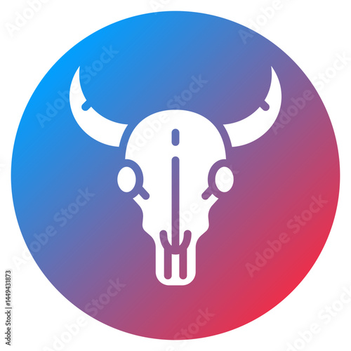 Cattle Skull Vector Icon