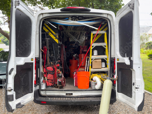 Plumber work van 