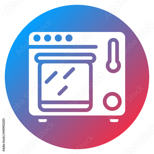 Heat Treatment Oven Vector Icon