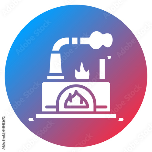 Industrial Furnace Vector Icon