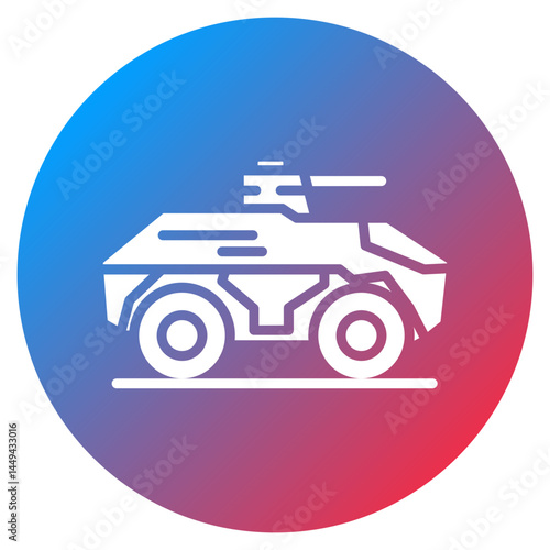 Armored Vehicle Vector Icon