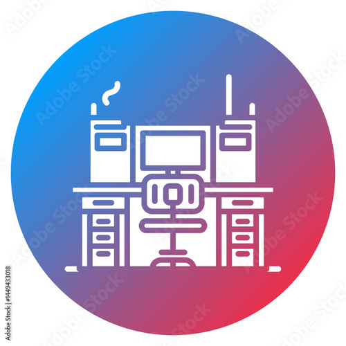 Command Post Vector Icon