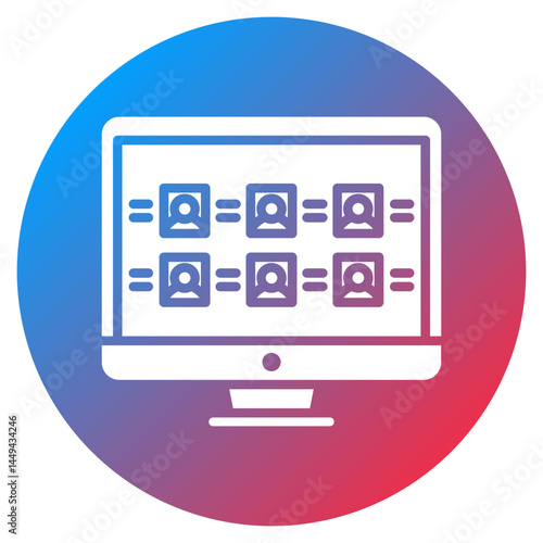 Criminal Database Vector Icon