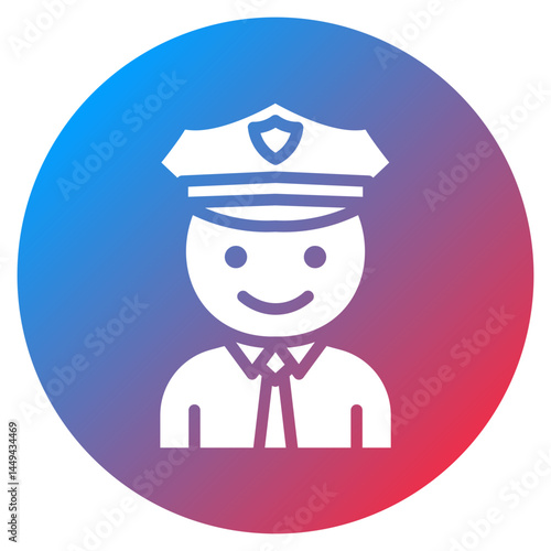 Patrol Officer Vector Icon
