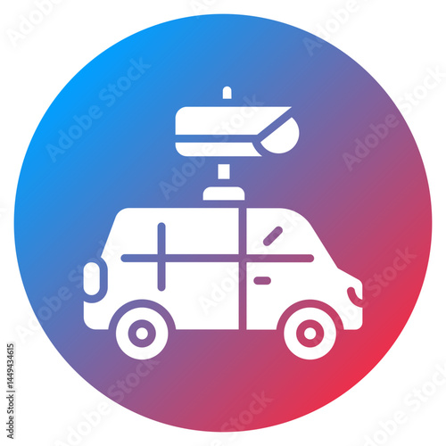 Surveillance Van Vector Icon