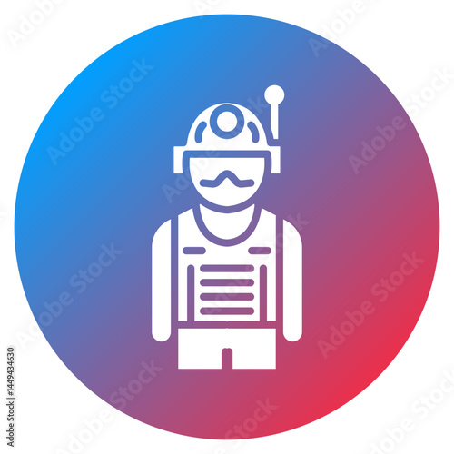 SWAT Team Robot Vector Icon
