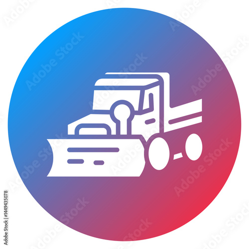 Snowplow Vector Icon