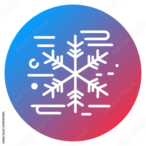 Snowstorm Vector Icon