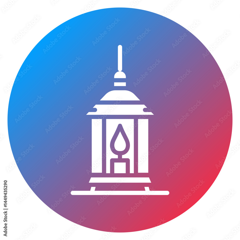Winter Lantern Vector Icon Winter Lantern Vector Icon
