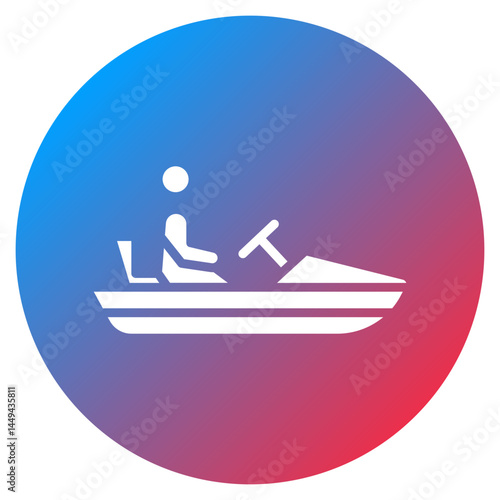 Pedal Boat Vector Icon