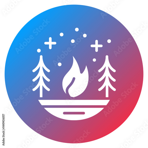 Boreal Fire Vector Icon