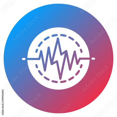 Electromagnetic Pulse Vector Icon
