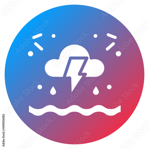 Flash Flood Vector Icon