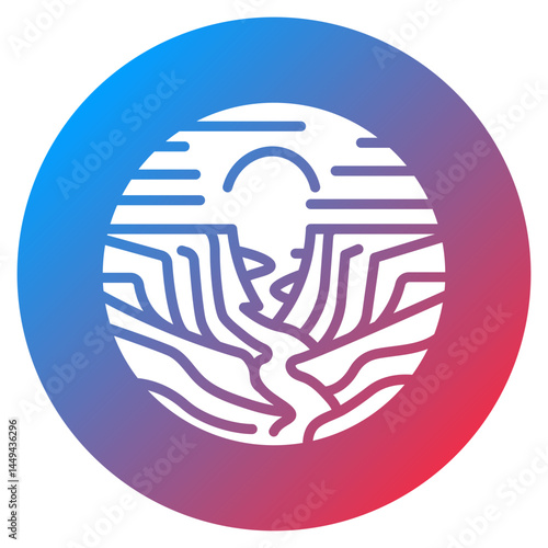 Rift Valley Vector Icon