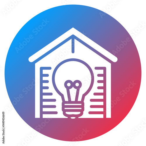 Smart Garage Light Vector Icon