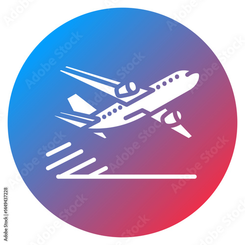 Freight Airplane Vector Icon