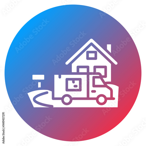 Last Mile Delivery Vector Icon